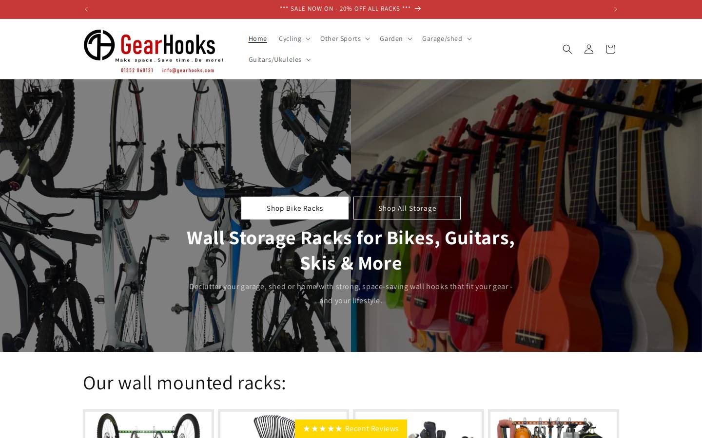 gearhooks.com homepage screenshot