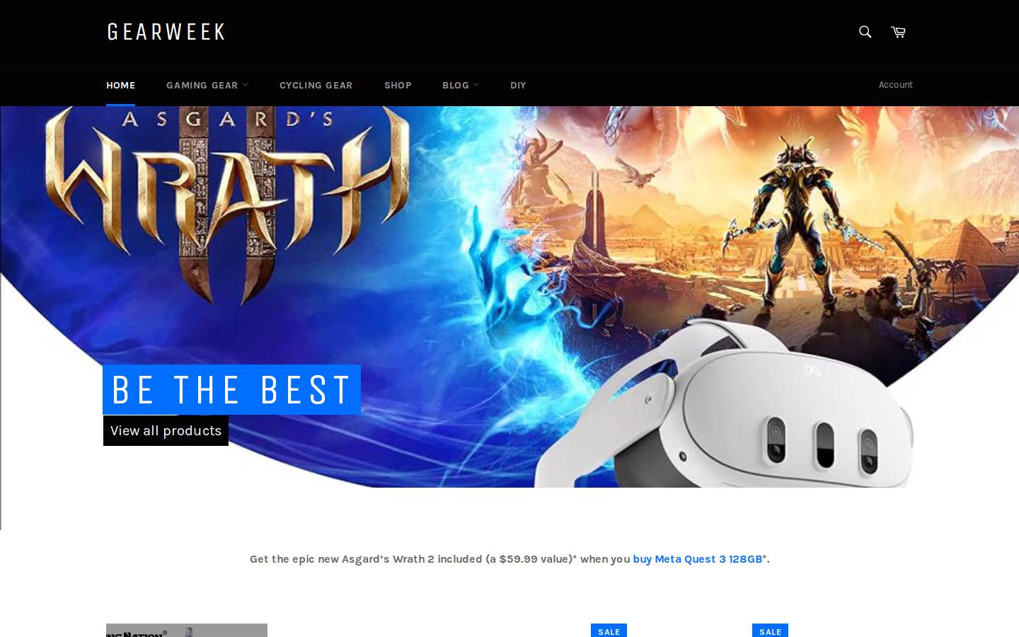 gearweek.club homepage screenshot