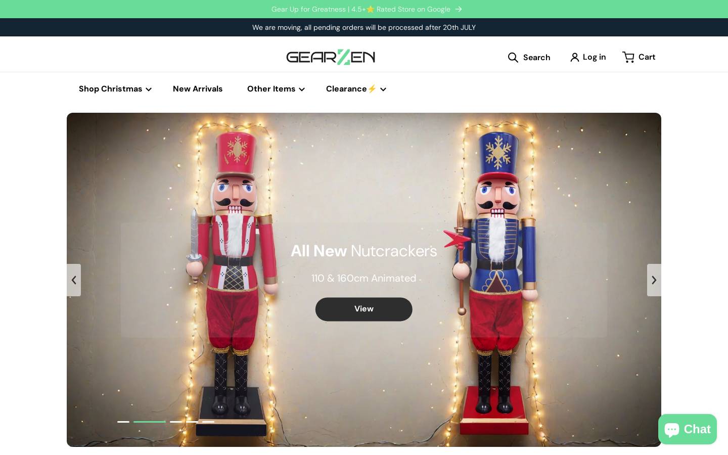 GearZen homepage screenshot