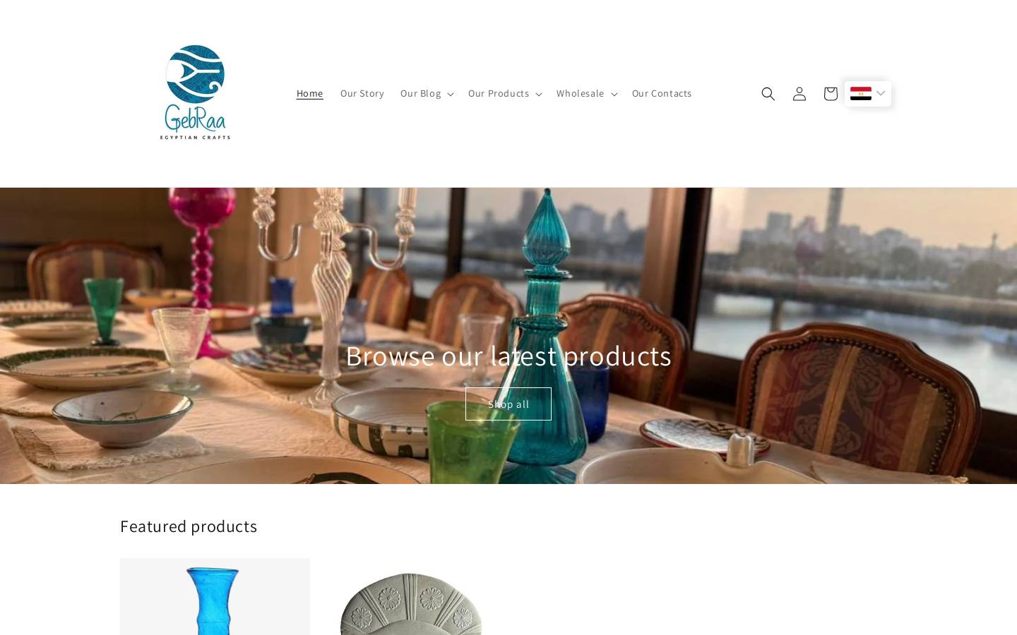 gebraa.com homepage screenshot