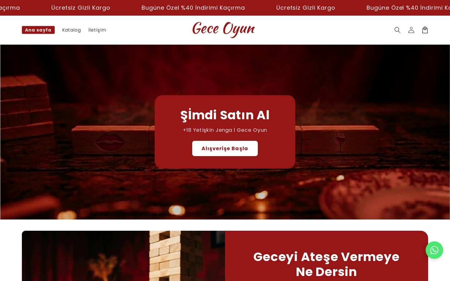 geceoyun.com homepage screenshot