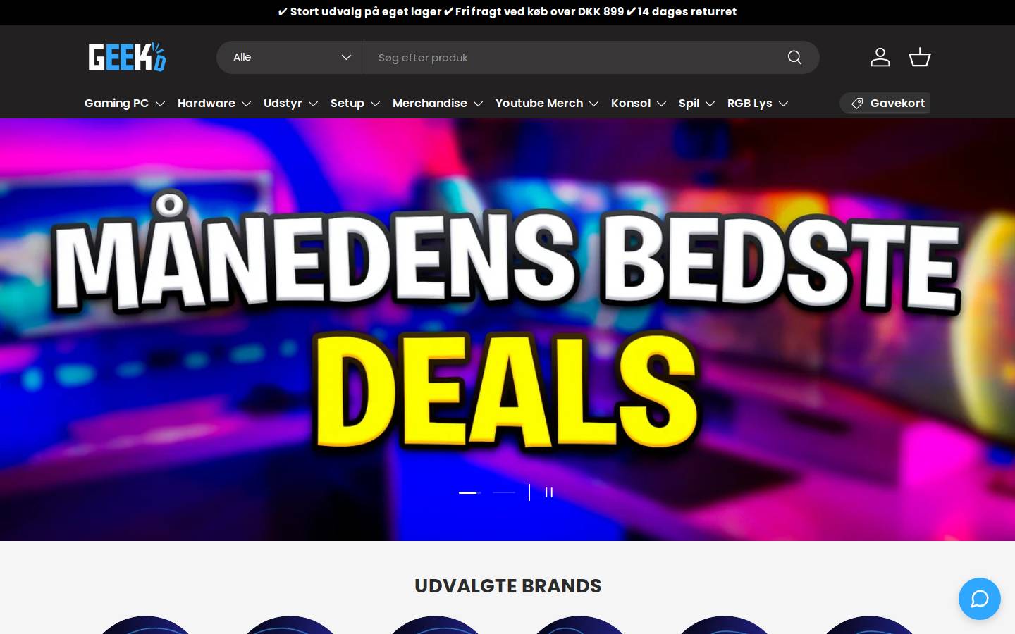 Geekd homepage screenshot
