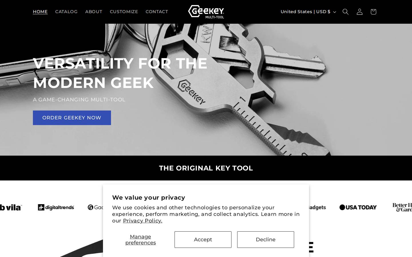 geekey.com homepage screenshot
