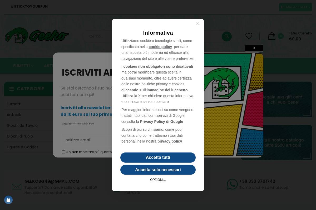 Geekoshop homepage screenshot