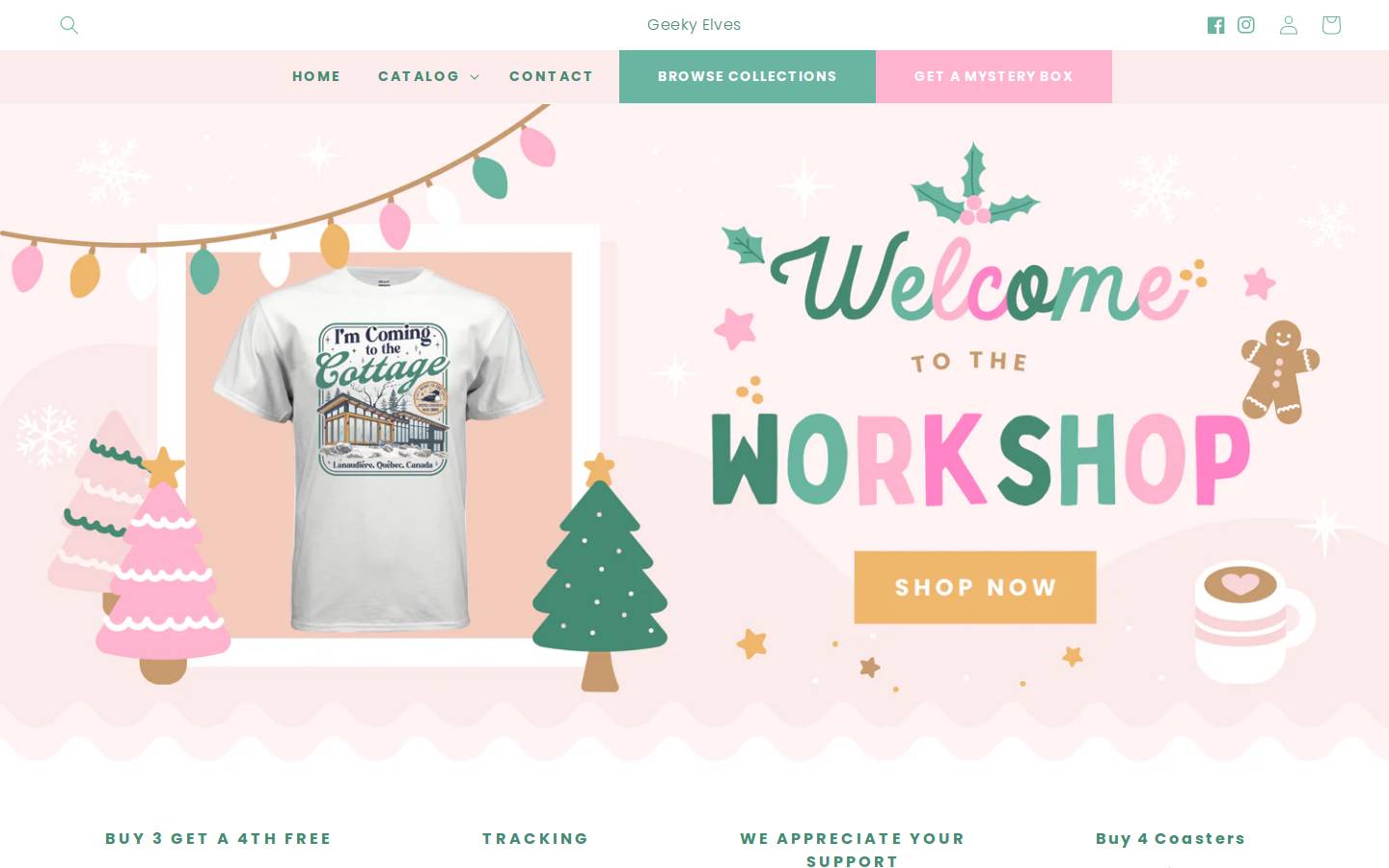 geekyelves.com homepage screenshot