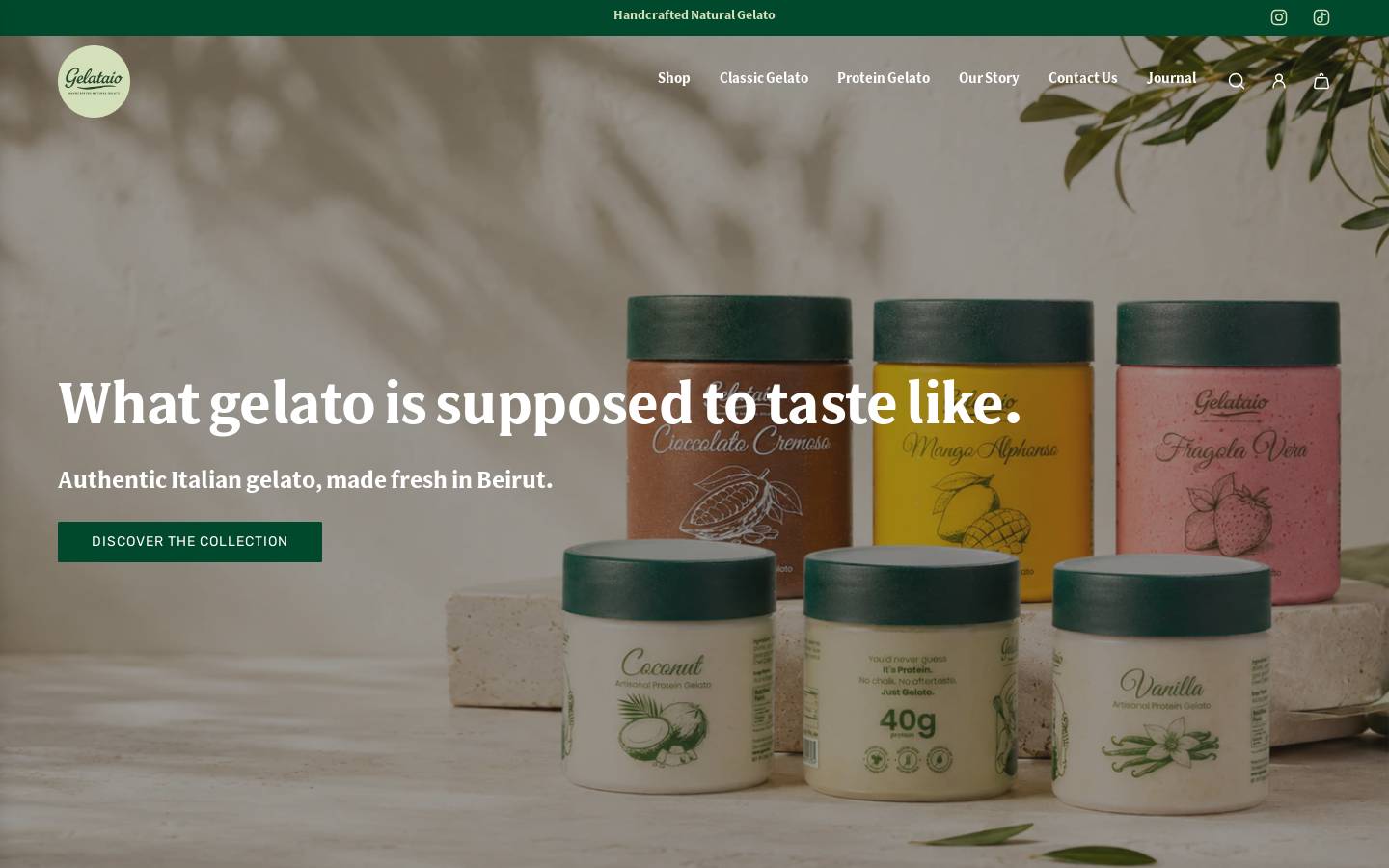 gelata.io homepage screenshot