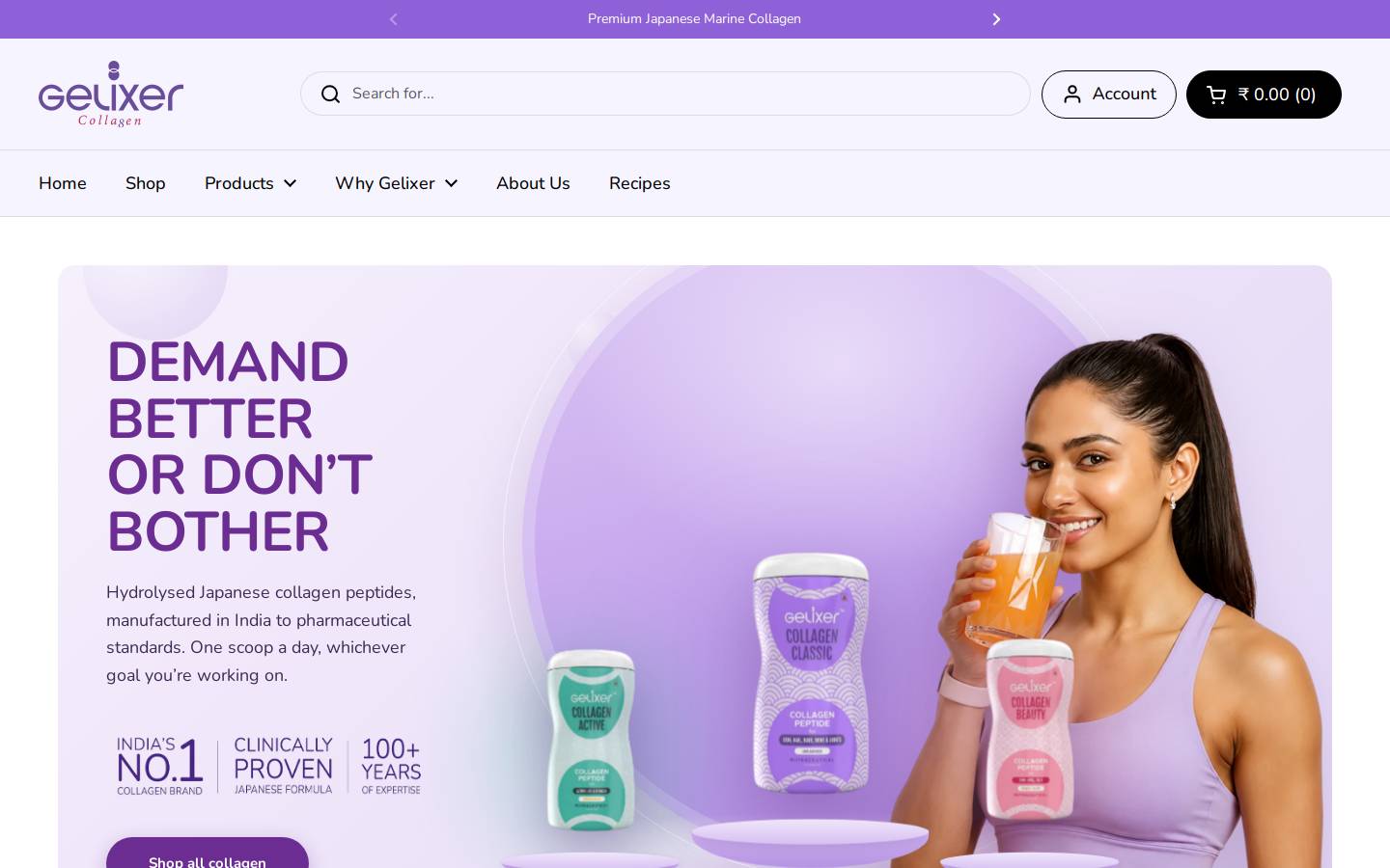 gelixer.com homepage screenshot