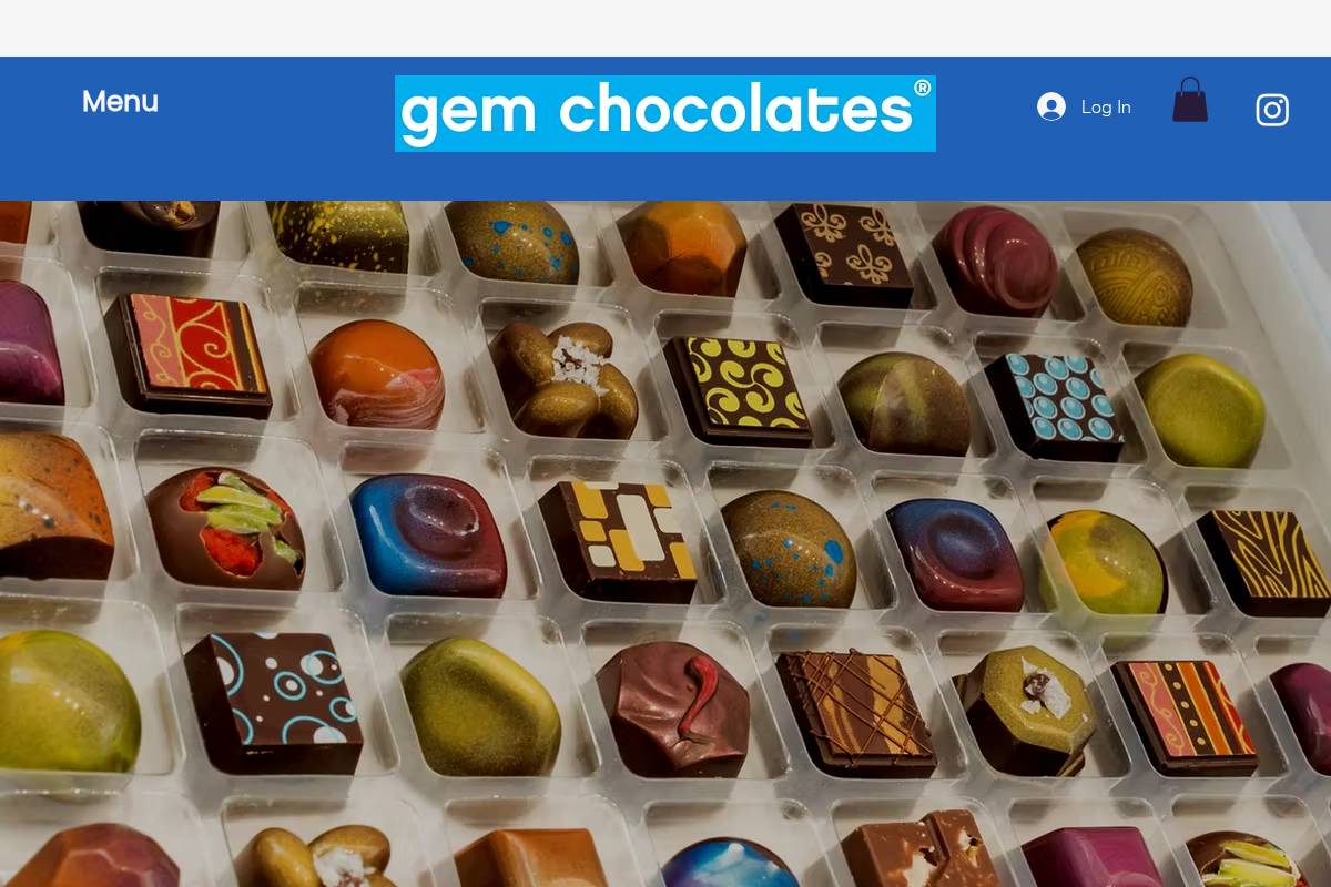 gemchocolates.ca homepage screenshot
