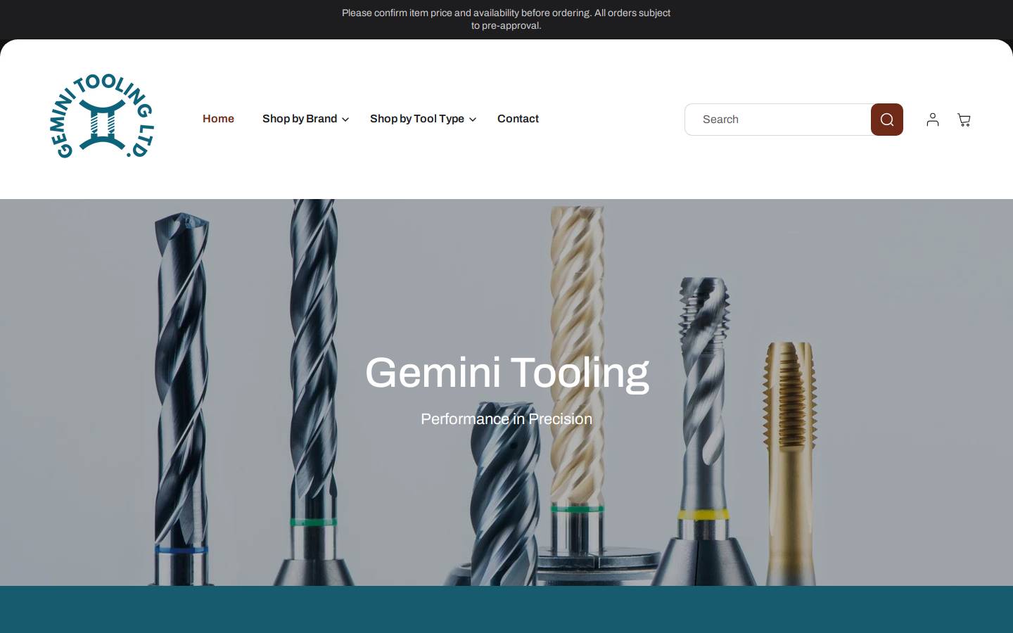geminitooling.com homepage screenshot