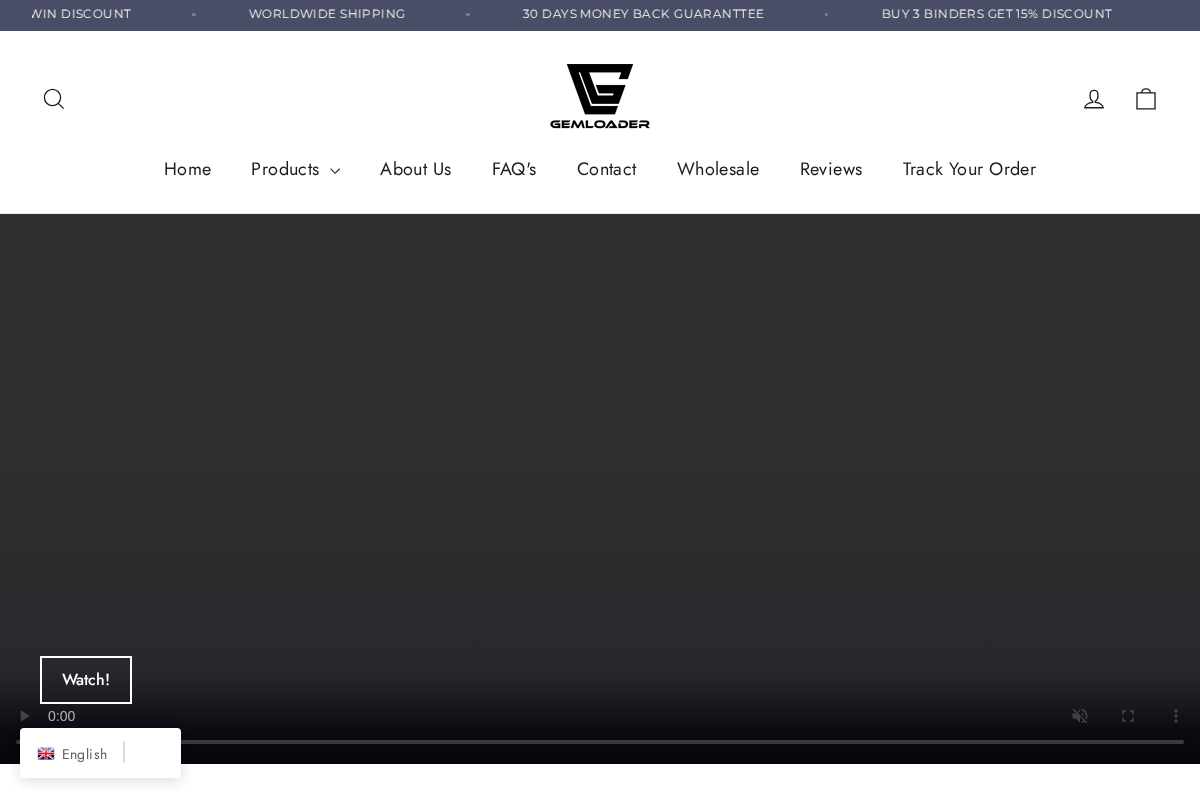 Gemloader homepage screenshot