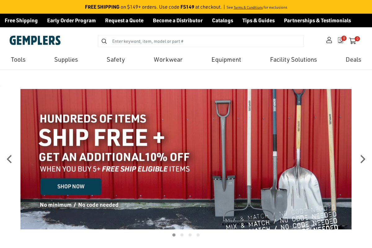 Gemplers homepage screenshot