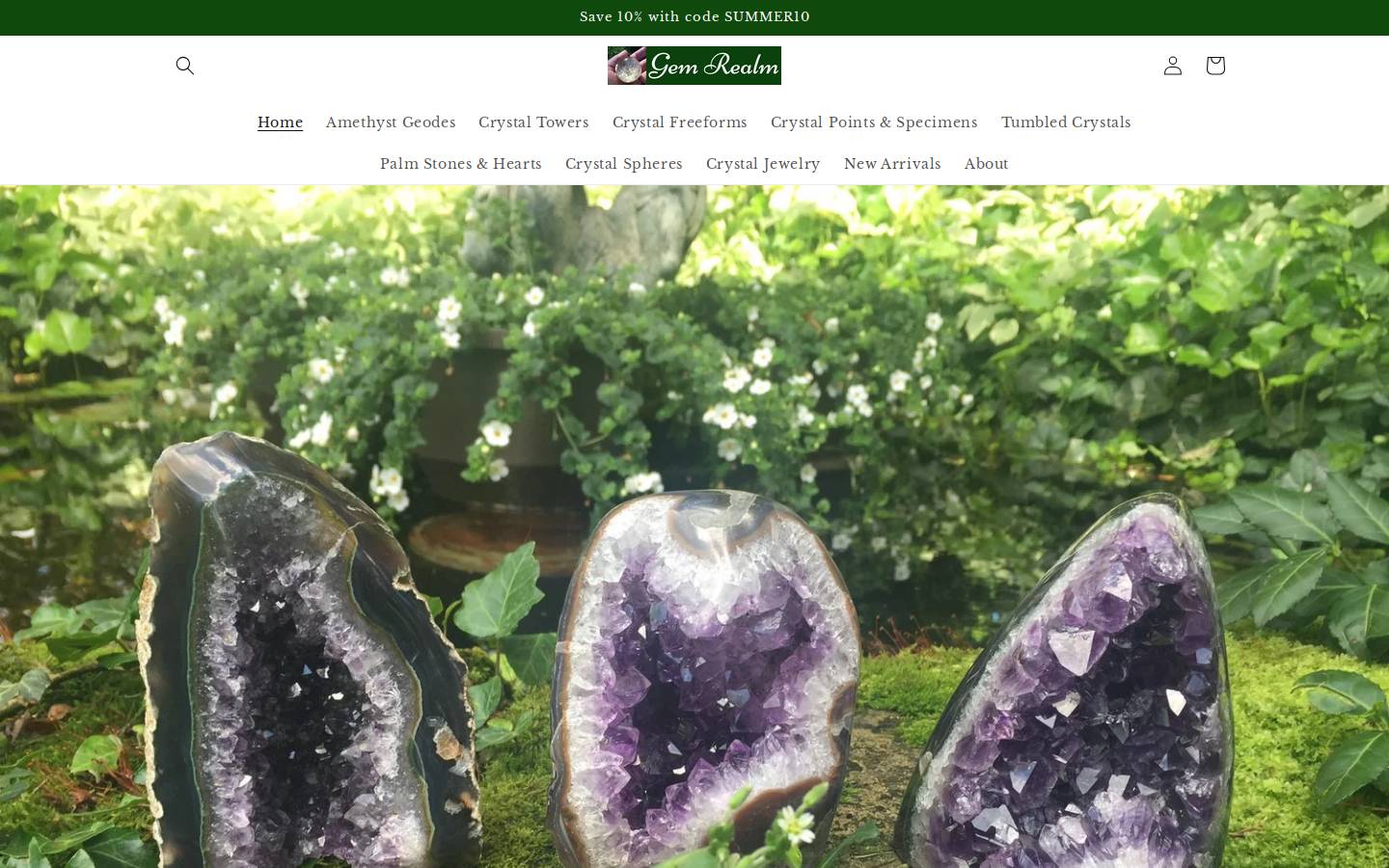 gemrealm.com homepage screenshot