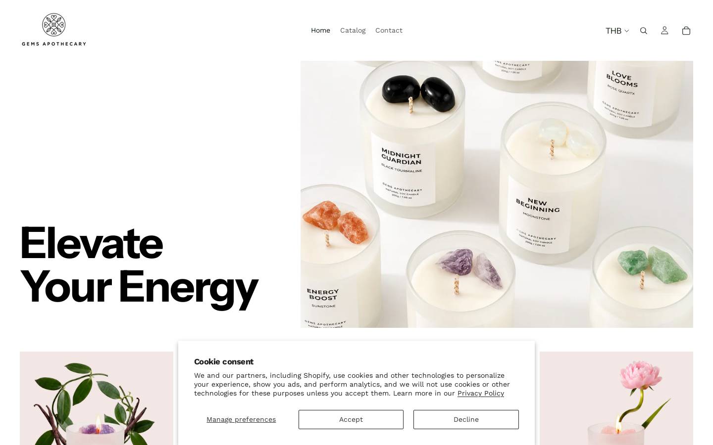 gemsapothecary.com homepage screenshot