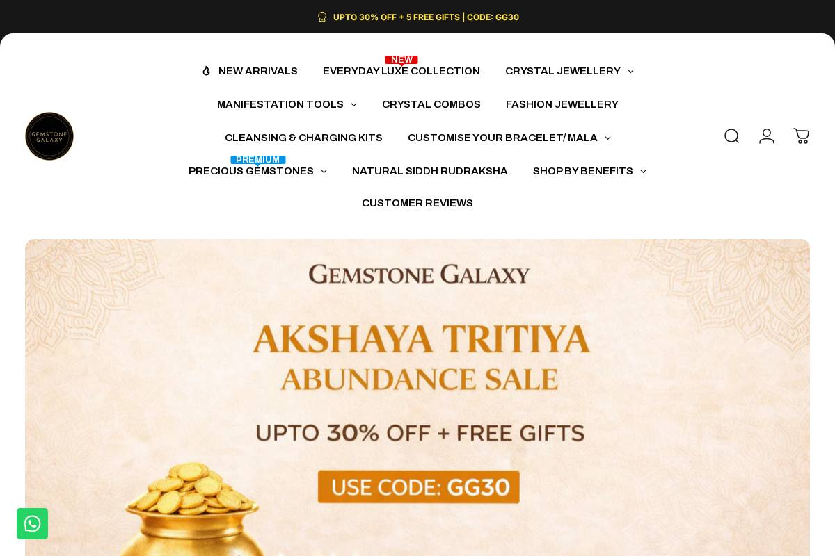 gemstonegalaxy.in homepage screenshot