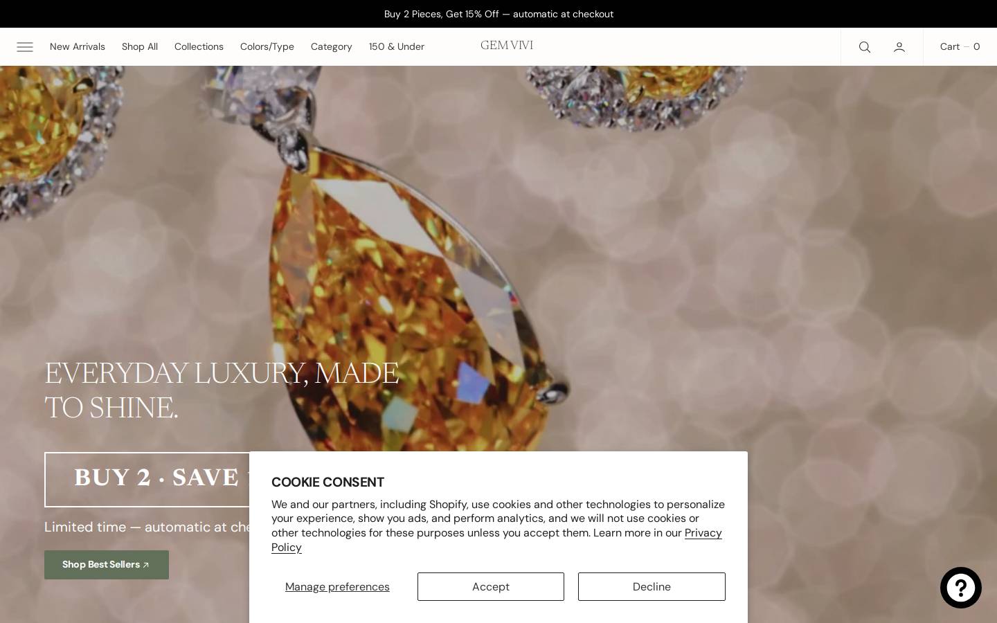 gemvivi.com homepage screenshot