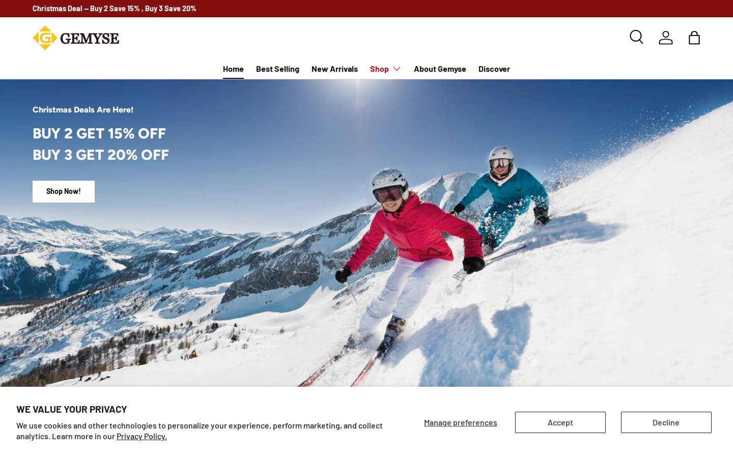 gemyseshop.com homepage screenshot