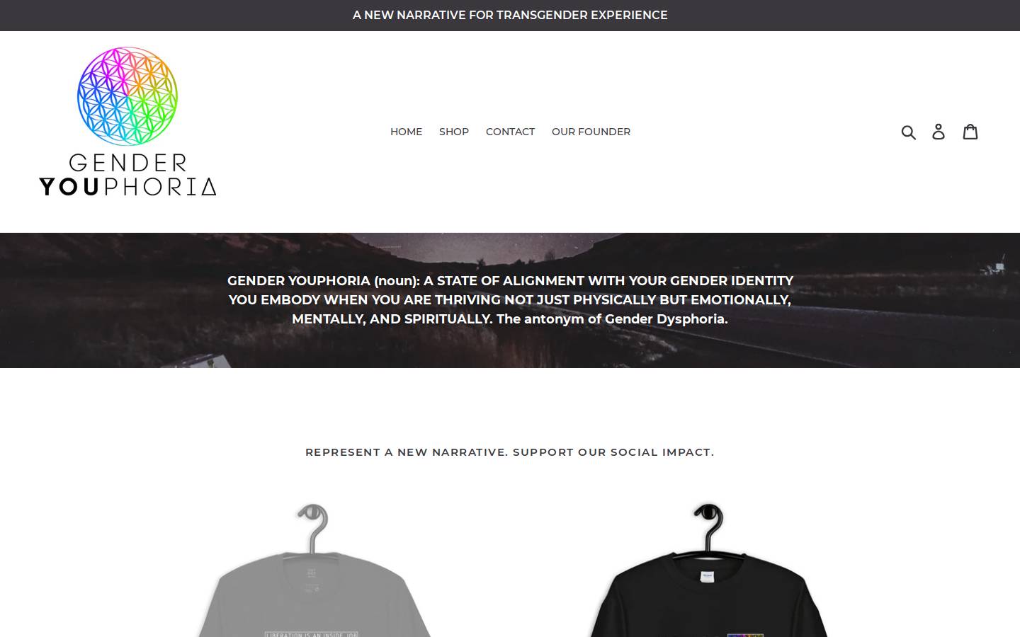 genderyouphoria.com homepage screenshot