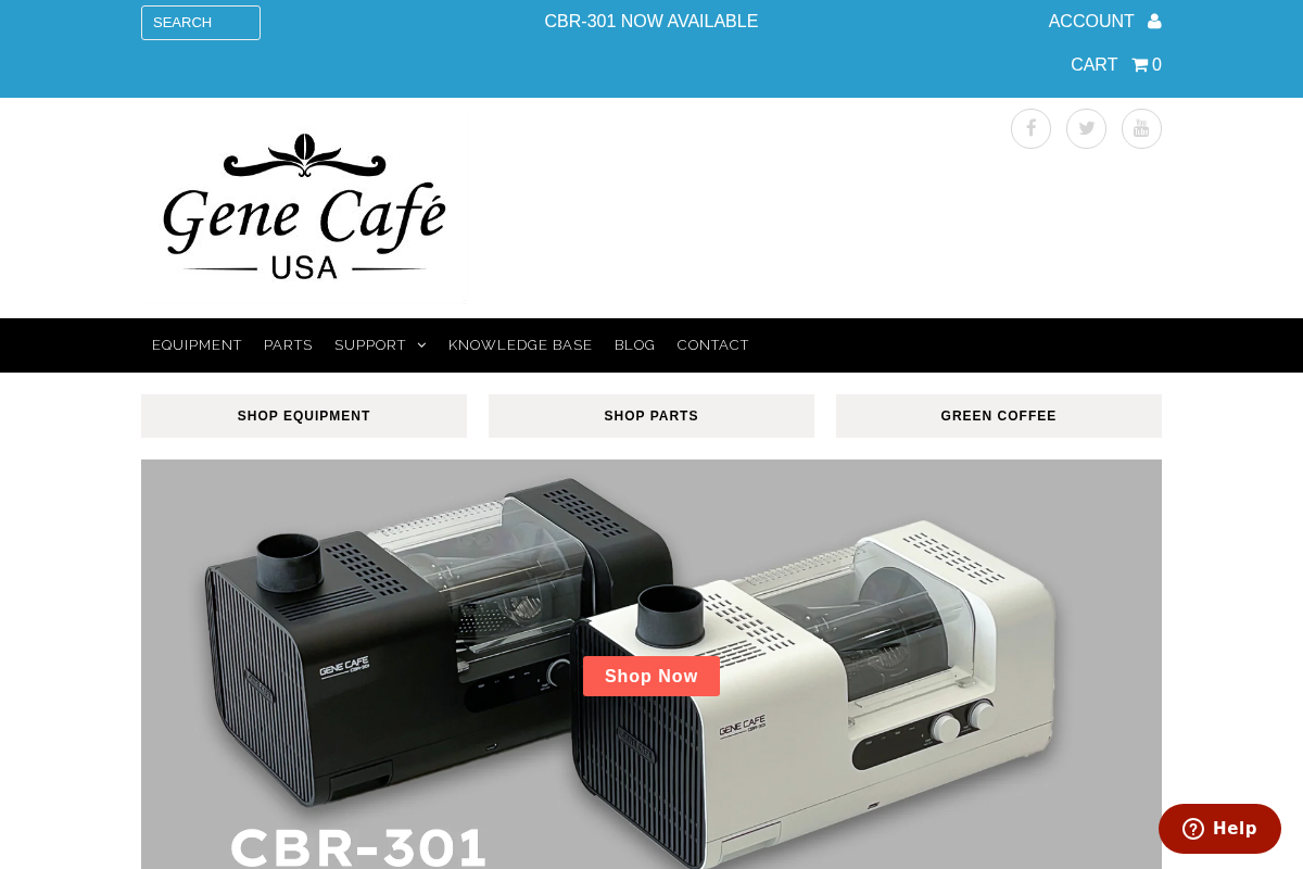 Gene Cafe homepage screenshot