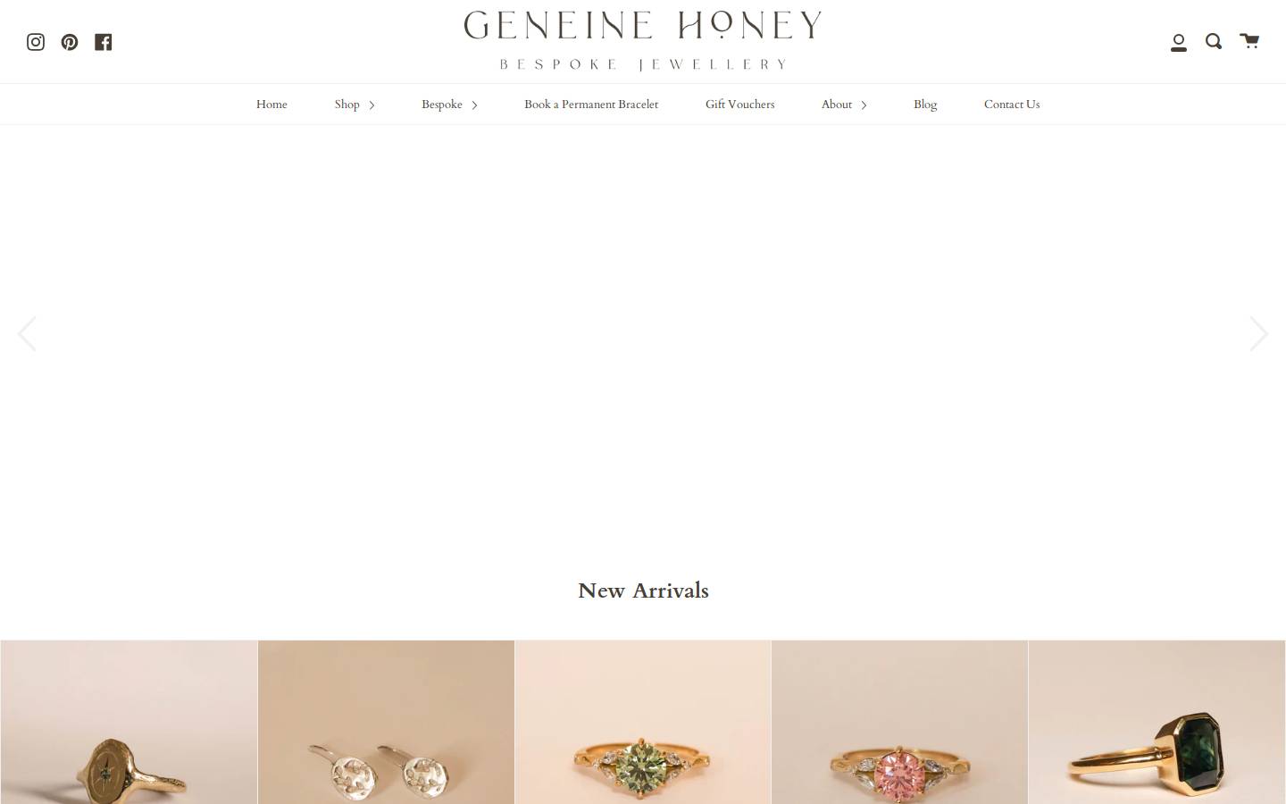 geneinehoney.com.au homepage screenshot