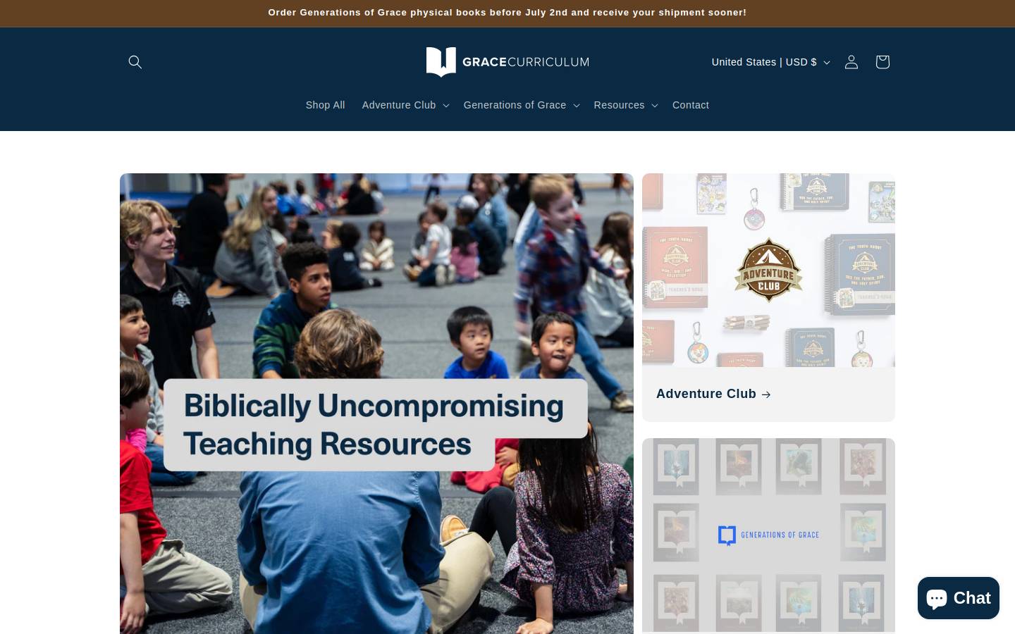 generacionesdegracia.com homepage screenshot
