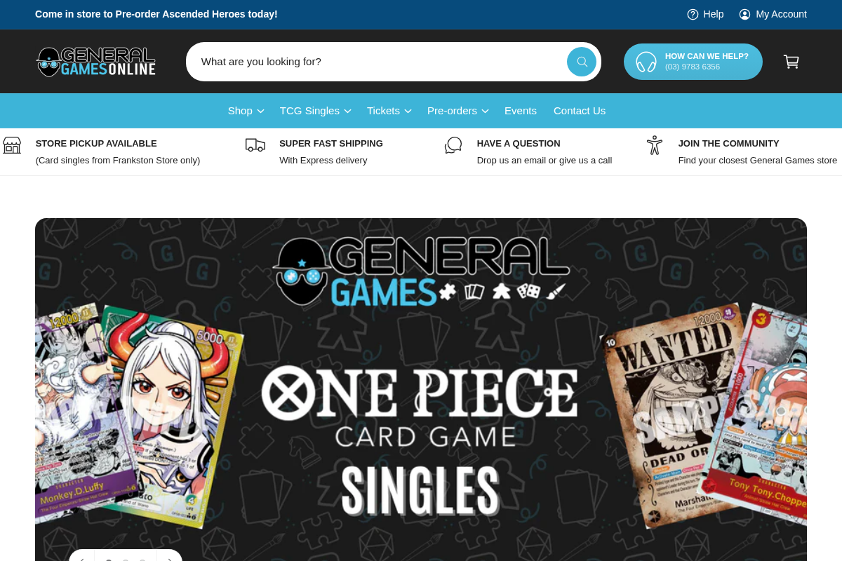 General Games homepage screenshot