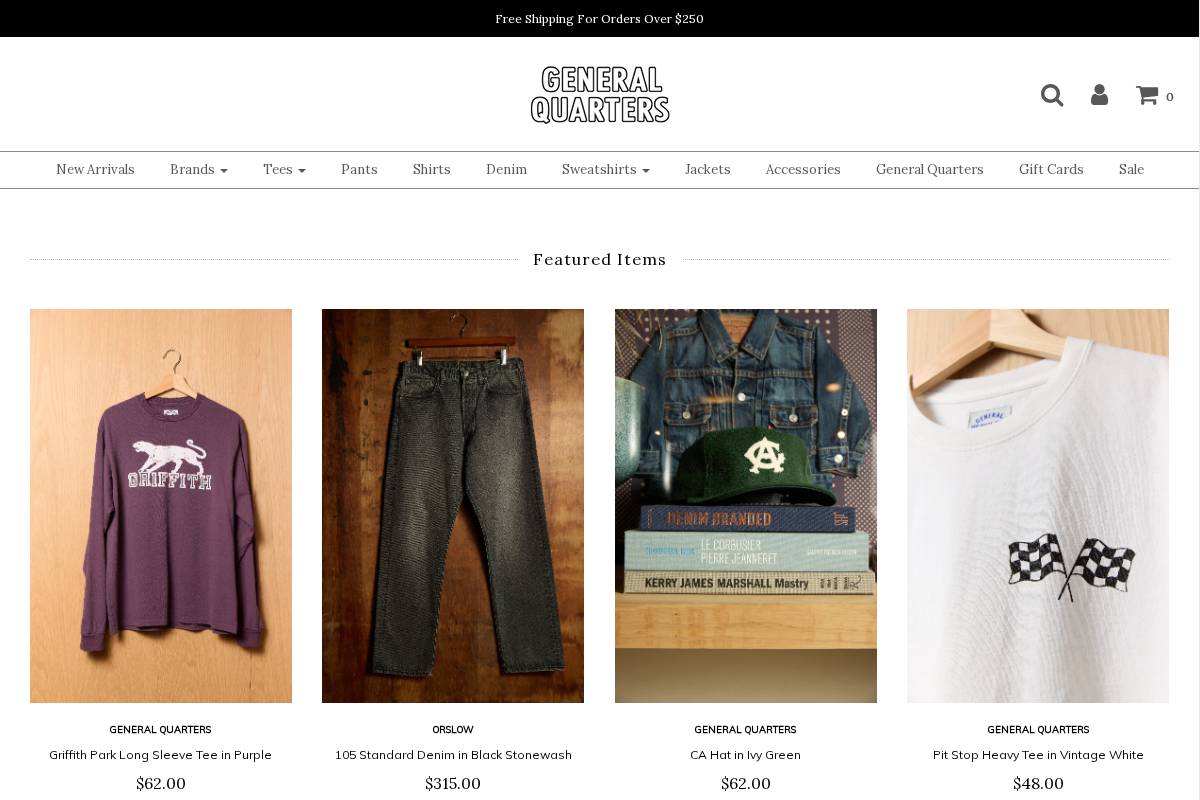 generalquarters.com homepage screenshot