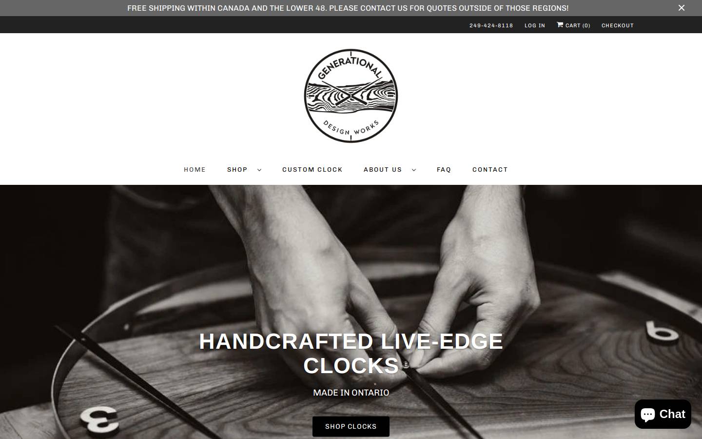 generationaldesign.ca homepage screenshot