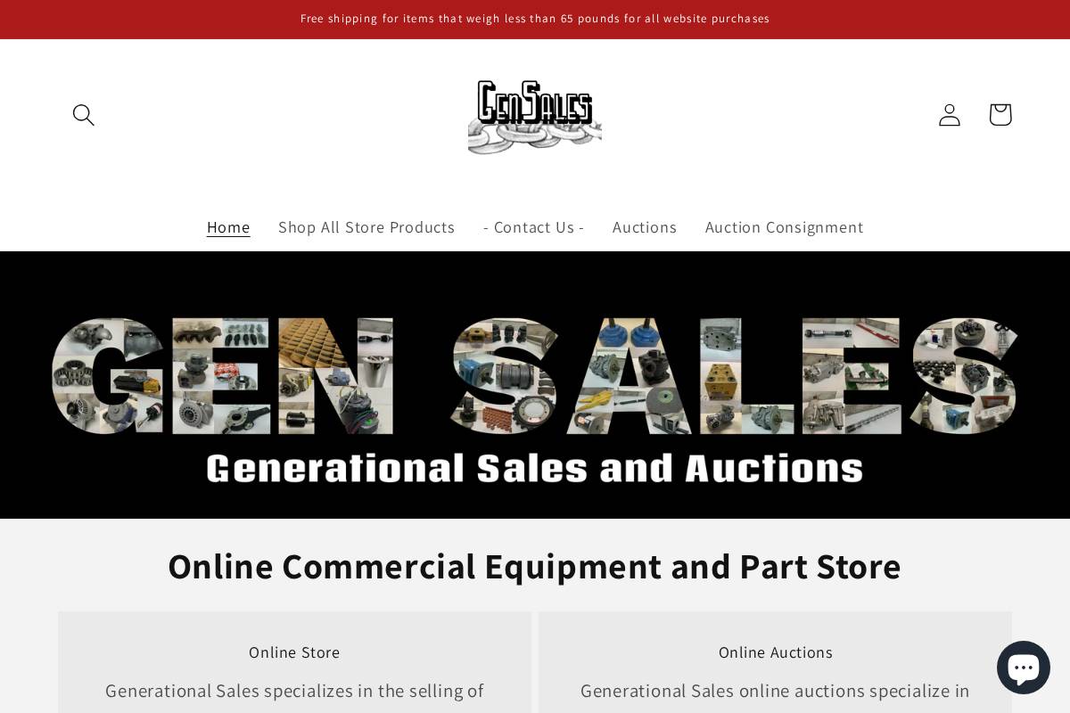 generationalsales.com homepage screenshot