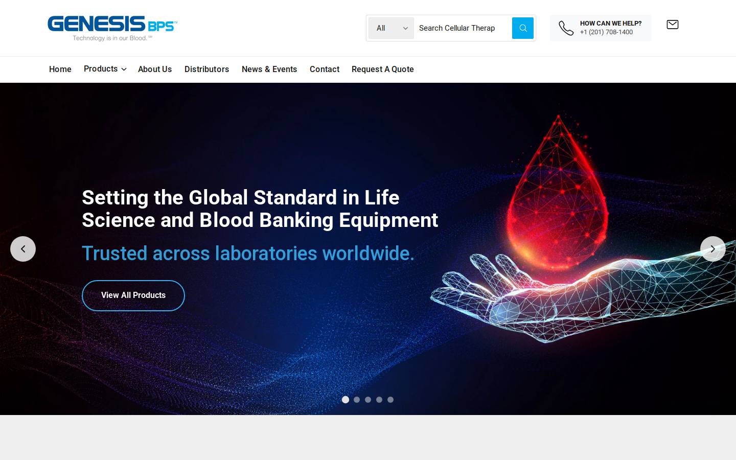 genesisbps.com homepage screenshot