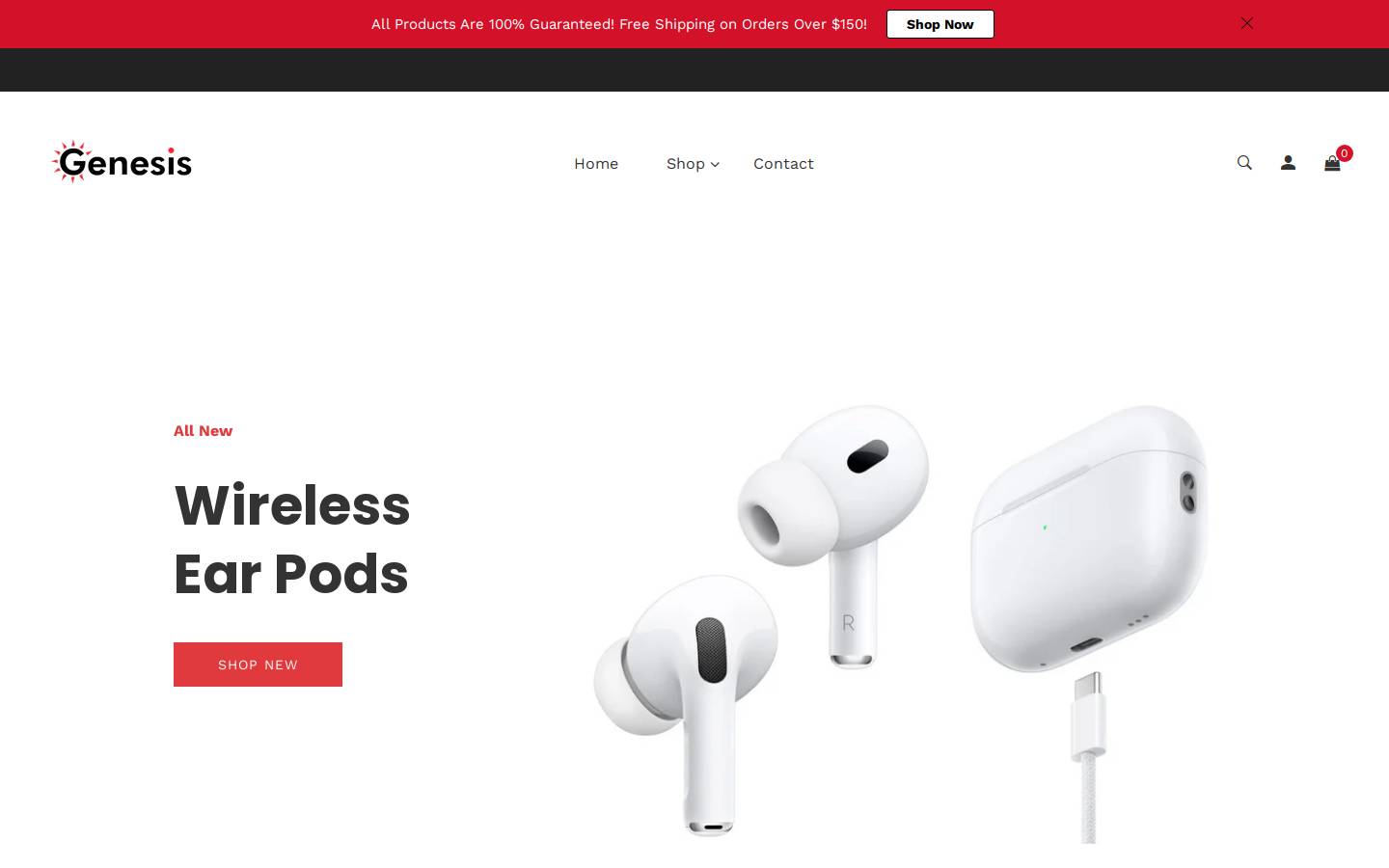 genesiscables.com homepage screenshot
