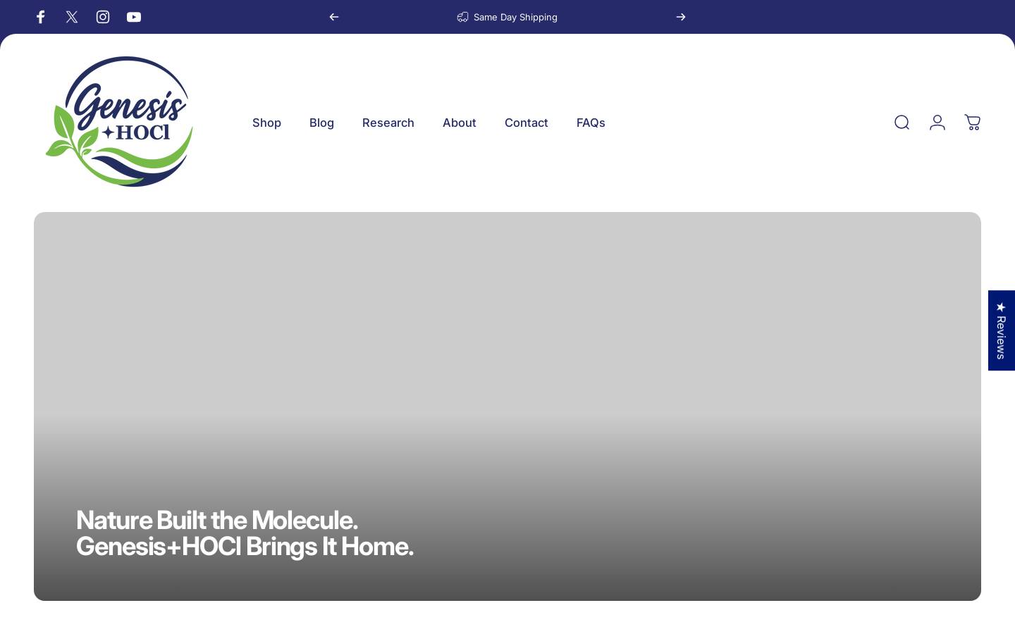 genesishoci.com homepage screenshot