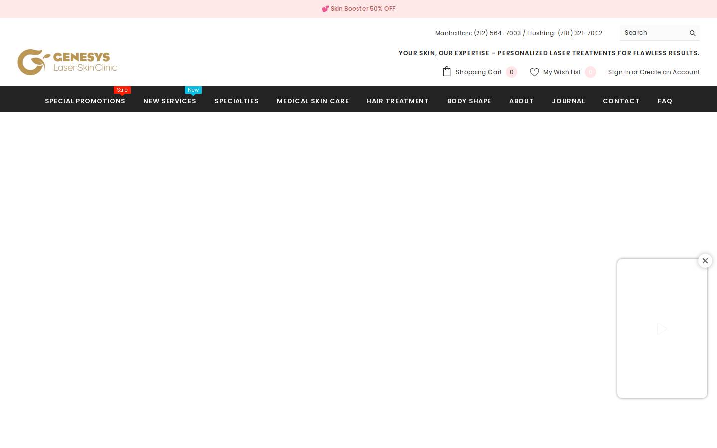 genesyslaserclinic.com homepage screenshot