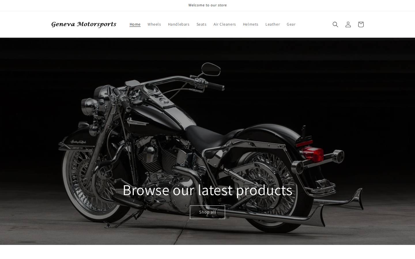 genevamotorsports.com homepage screenshot