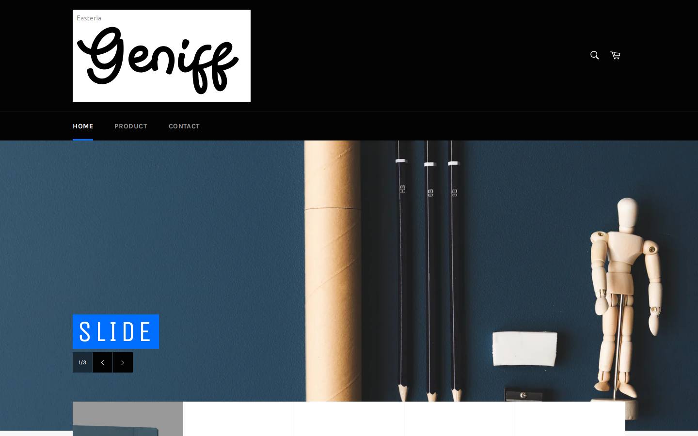 geniff.com homepage screenshot