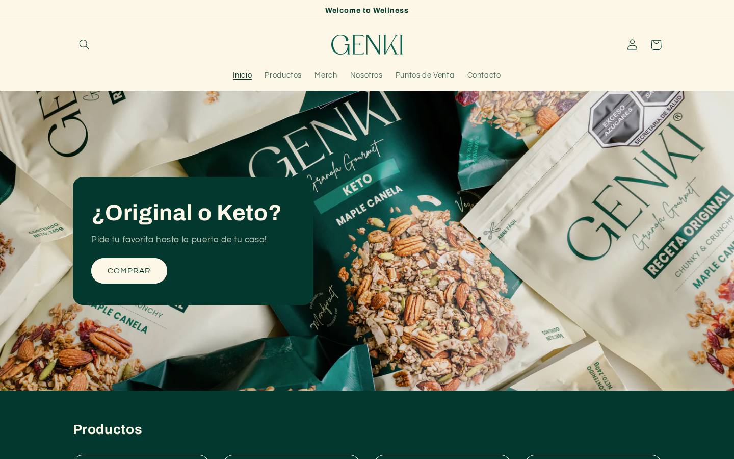 genkigranola.com homepage screenshot