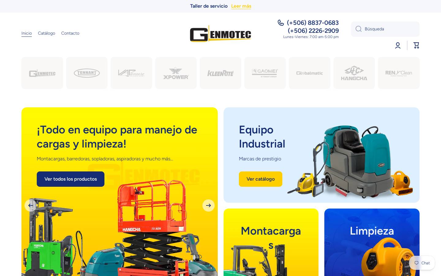 genmotec.com homepage screenshot