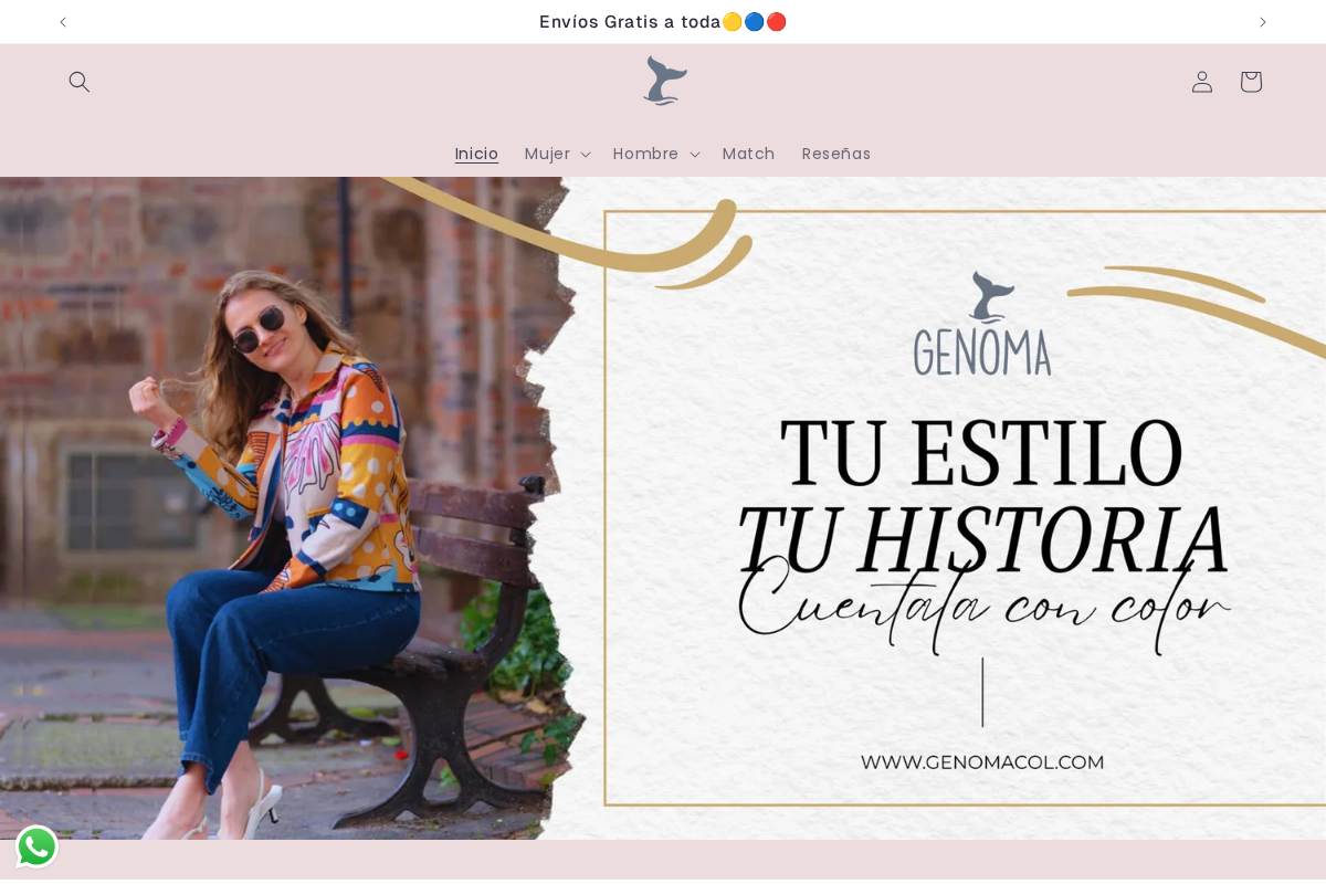 Genoma.co homepage screenshot