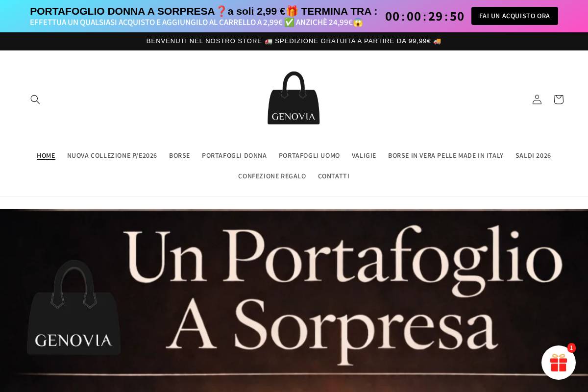 Genoviabags homepage screenshot