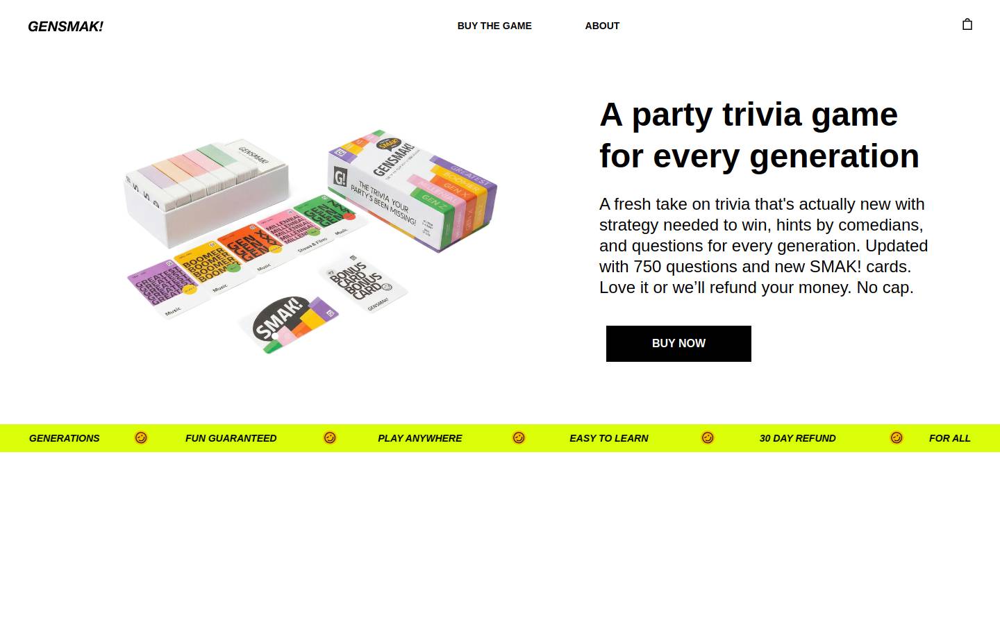 gensmak.com homepage screenshot
