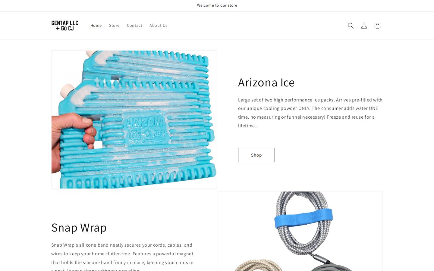 gentap.com homepage screenshot