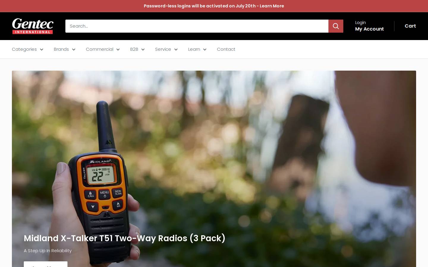 gentec-intl.com homepage screenshot