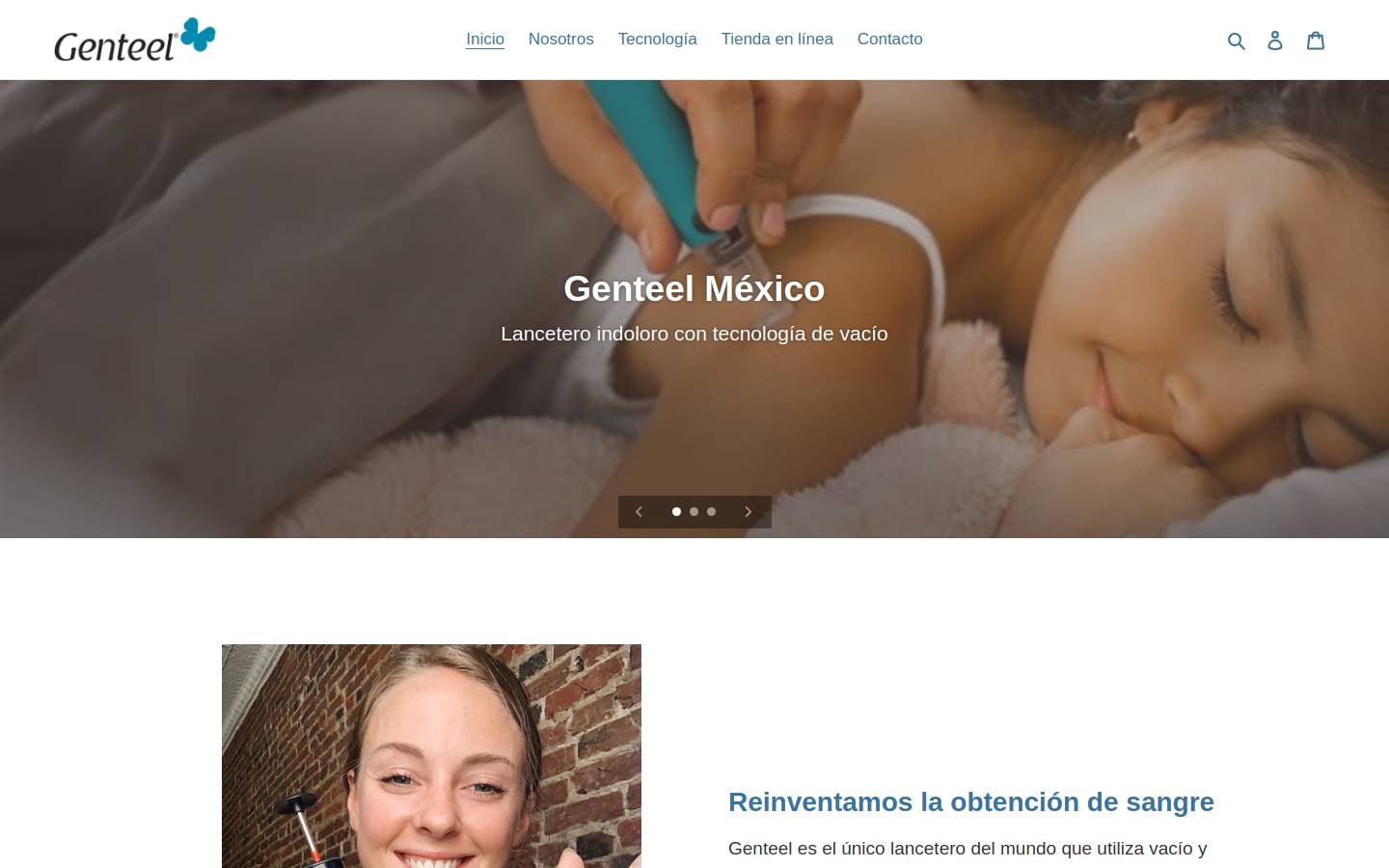 genteel.com.mx homepage screenshot