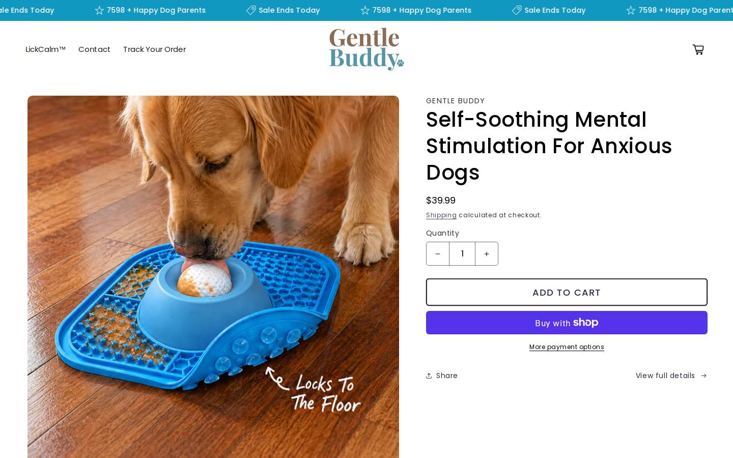gentlebuddy.com homepage screenshot