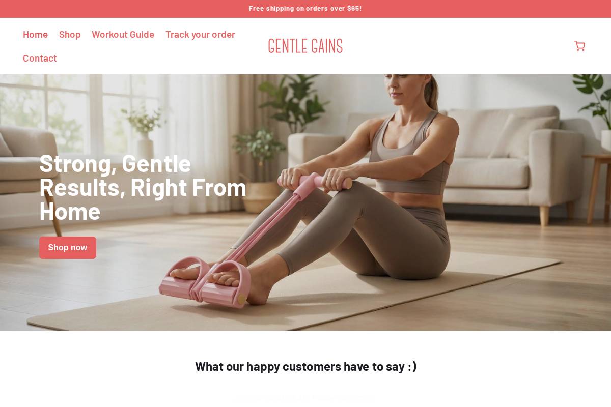 gentlegains.com homepage screenshot