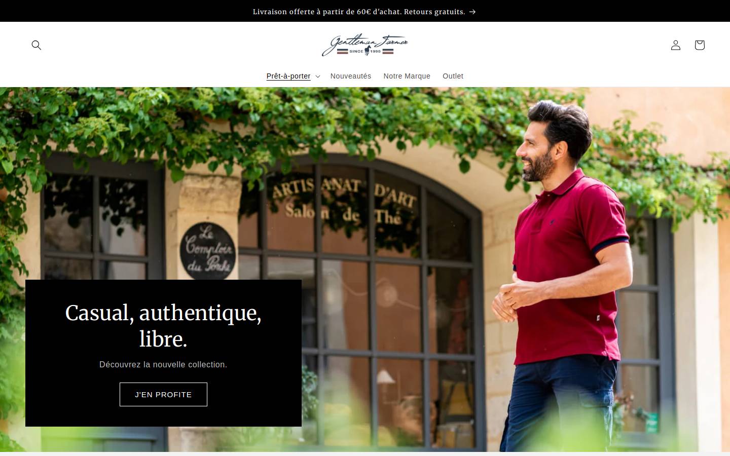 Gentleman Farmer homepage screenshot