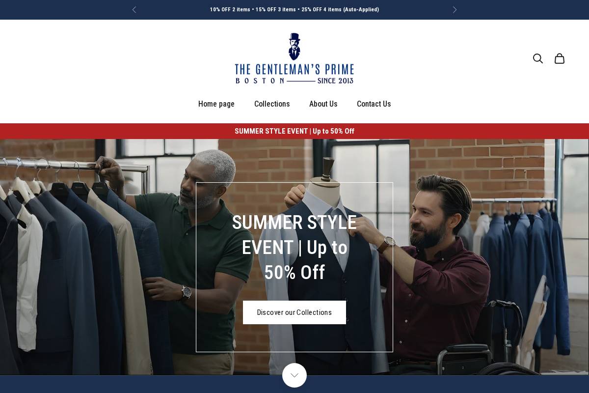 Gentlemanprime homepage screenshot