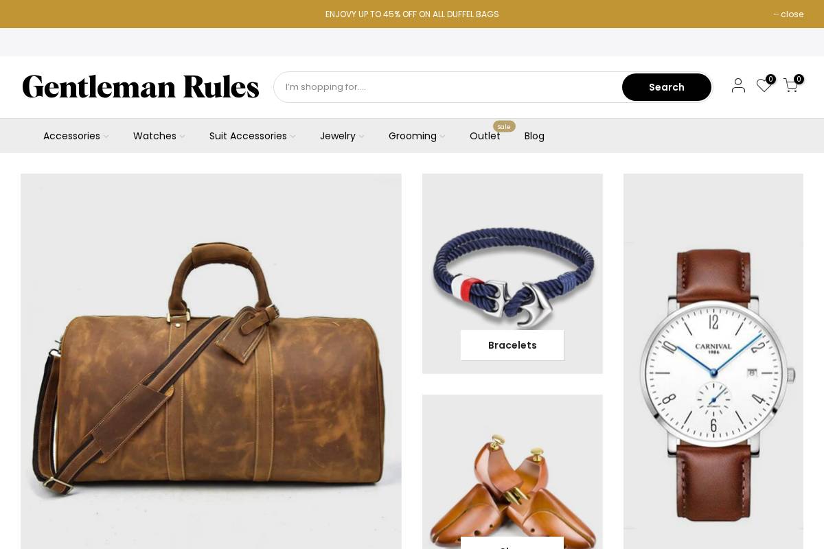 gentlemanrules.com homepage screenshot