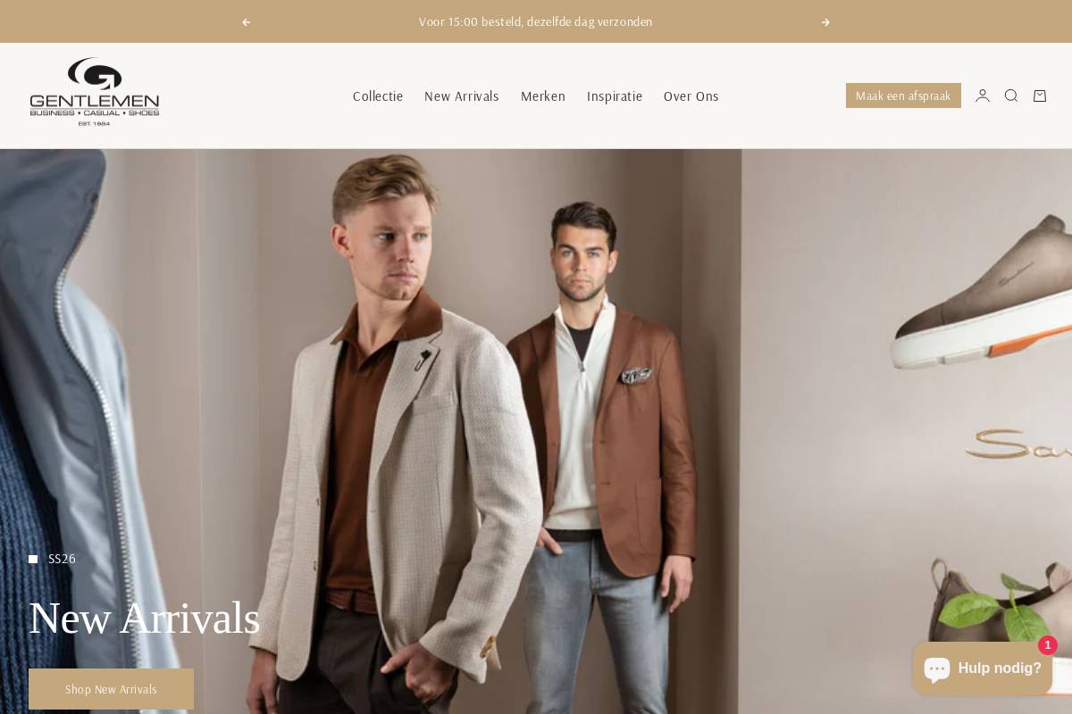 Gentlemen Mode homepage screenshot