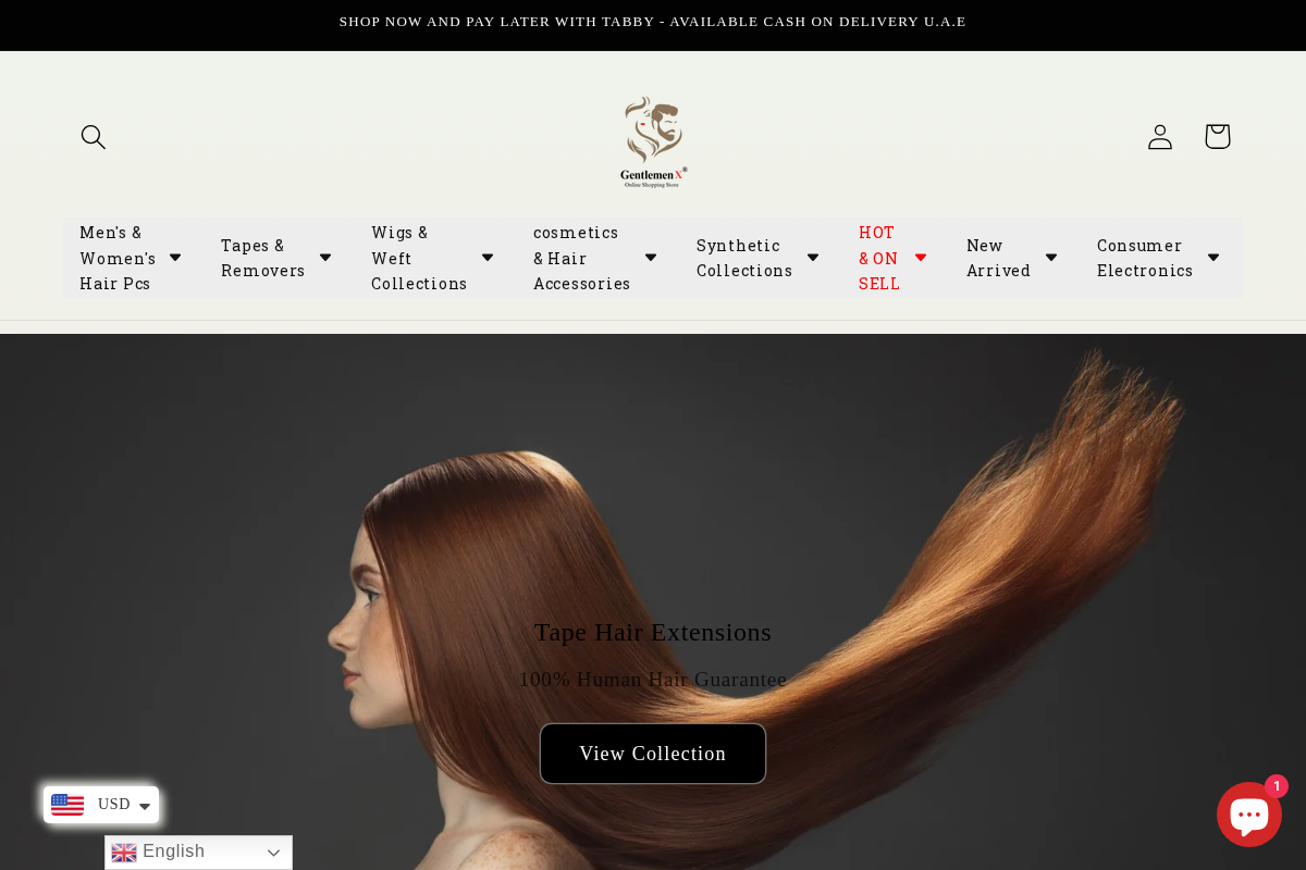 Gentlemen X homepage screenshot