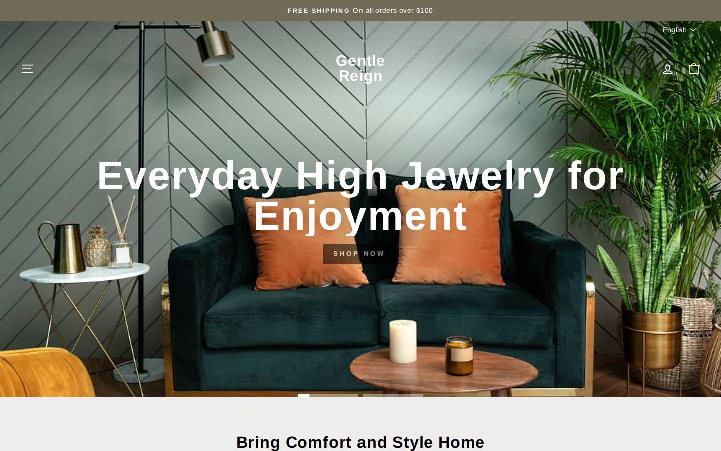 gentlereign.ca homepage screenshot